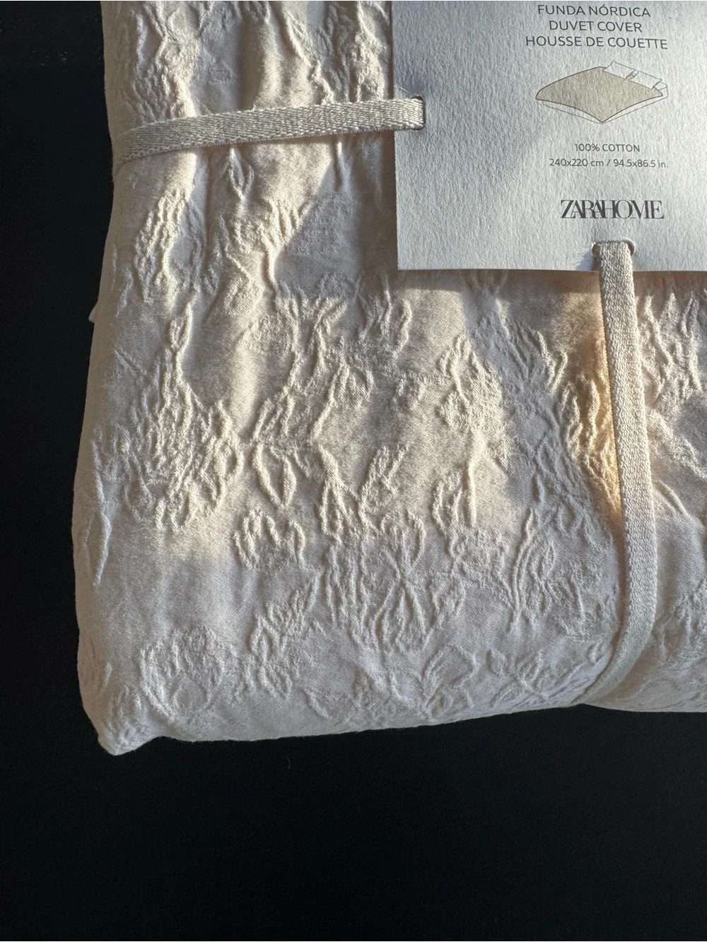 Zara Home Jacquard Cotton Duvet Cover